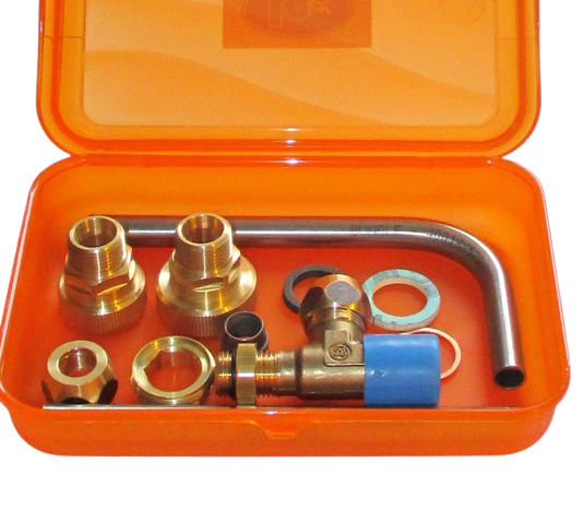LOex Orange-Box Probenahme-Set gemäß Trinkwasserverordnung TWVO