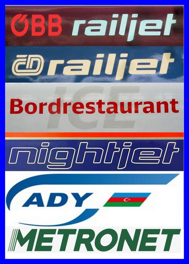 In den Railjets, den ICEs, den Nightjets, den Flirts; Metronet(AUS) In den Railjets, den ICEs, den Nightjets, den Flirts(ADY, den Metronets (AUS)